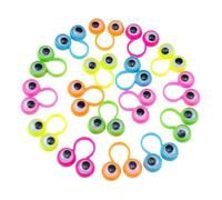 PartyKindom 30Pcs Interactive Eye Finger Puppets Party Favor for Creative Wiggly Eyeball Rings Rotatable Fun Educational Gift for Boys