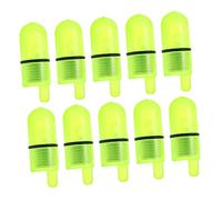 PartyKindom 30pcs Night Fishing LED Bell Light Luminous Bite Alarm for Fishing Rods Bright Green Glow for Night Angling Secure Fit Accessory for Carp and Sea