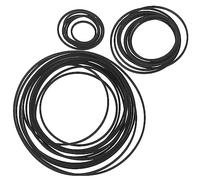 PartyKindom 30pcs Rubber Belts for Cassette Recorder Maintenance Thickness Durable Replacement for Recorders CD Video Devices Dvd Drives Stable Performance Easy to Replace