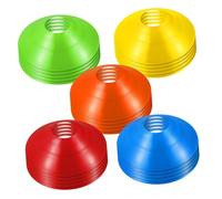PartyKindom 30Pcs Soccer Training Cones Durable Practice Cones for Agility Drills with Convenient Mesh Bag for Football Basketball and Skill Development