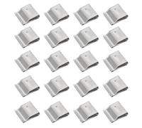 PartyKindom 30pcs Stainless Steel Cable Clamp for Solar Panel Wire, Easy-to-Install and Easy-to-Remove Photovoltaic Wire Clip Structure for Photovoltaic System Cable Wiring