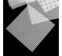 PartyKindom 30pcs White Plastic Cross Stitch Mesh Sheets for DIY Use, Multi-Purpose and Cuttable Plastic Canvas Mesh, for Wool and Woolen Yarn Crafts
