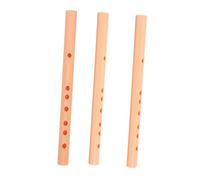 PartyKindom 3Pcs ABS Beginner Plastic Flute Set for Kids A Key Dizi Membrane Hole Small Clarinet Toy for Learning and Practice