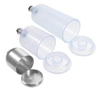 PartyKindom 3pcs Airbrush Paint Storage Bottles 10ml 20ml 40ml Glass Paint Dispenser for Airbrush Painting Compatible Corrosion-resistant