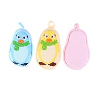 PartyKindom 3pcs Bath Sponges Cute Cartoon Bathing Balls for Boy Girl Ergonomic Design Easy to Hold Shower Rub Towel for Boys and Girls Convenient Hanging Rope for Storage