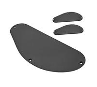 PartyKindom 3pcs Black Single Layer Bass Guitar Backplate Plastic Pickguard Cover Plate Durable Rear Panel Protection Optimized Sound Performance for Electric Bass Guitar Stage Use