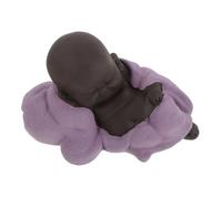 PartyKindom 3pcs Ceramic Buddha Sculpture for Desktop Tea Table Spiritual Decor with Craftsmanship Lifelike Minimalist Monk Figurines for Home Office Study Elegance