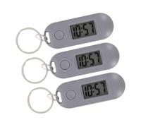 PartyKindom 3Pcs Digital Keychain Watches for Students Portable Mute Pocket Exam Watches Creative Candy Color Design Backpacks and Key Rings