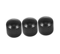 PartyKindom 3Pcs Electric Guitar Bass Volume Knobs Durable Metal Volume Control Accessories for Easy Installation Convenient Knobs for Guitarists and Bass Players