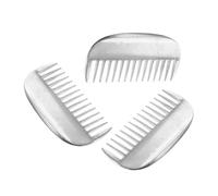 PartyKindom 3pcs Ergonomic Metal Detangler for Cats Reduces Static Prevents Tangles for Long Short Hair Care