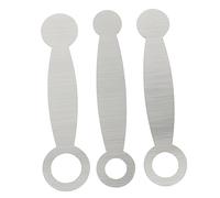 PartyKindom 3pcs Flute Repair Padding Tools Set Pressure Pads for Piccolo and Flute Maintenance Silver Musical Instrument Repair Accessory