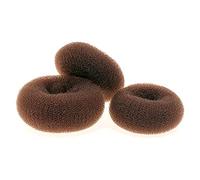 PartyKindom 3pcs Hair Donut Bun for Women Coffee Color Chignon Styling Tool for Elegant Buns for Ballet and Dance