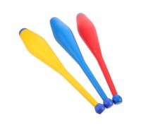 PartyKindom 3pcs Juggling Sticks Lightweight Balanced Circus Props with Nonslip Grip Handles for Stage Performance and Outdoor Fun Suitable for Beginners and Experts