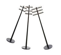 PartyKindom 3pcs Miniature Telegraph Poles for Train Scenery Decor Realistic Models for DIY Railway and Mini Garden Projects Enhance Your Miniature Scenes with Functional Aesthetics