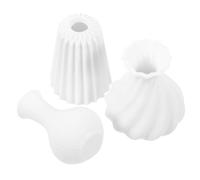 PartyKindom 3pcs Miniature Vase Set for Dollhouse White Micro Landscape Ornaments Tiny Vases for Micro Landscape and Dollhouse Decor
