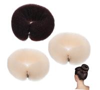 PartyKindom 3Pcs Nylon Hair Curler Flexible Hair Bun Maker Ponytail Holder for DIY Hairstyling Safe Durable Accessories for Beautiful Buns Curls