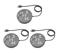 PartyKindom 3pcs Port Usb Hub Splitter Multi Usb Charger for Laptop Data Dock Station Keyboard Mouse Expander Port Expander Cable