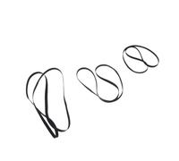 PartyKindom 3pcs Premium Turntable Belt Replacement for Phonograph Vinyl Record Player Tape Material High Strength Smooth without Bump Black for Home Audio Use