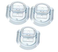 PartyKindom 3pcs Professional D-ring Tie down Ring Climbing Frame Ground Anchor Floor Mount for Safety