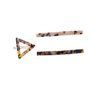 PartyKindom 3pcs Retro Leopard Print Hair Clips Acetate Hairpins Lightweight Headdress for Women Party Festival Travel Accessories with Patterned Strips and