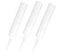 PartyKindom 3Pcs Reusable Empty Caulk Tubes Fillable Sealant Caulking Tubes for DIY Home Repair and Construction, Plastic Material, Compatible Standard Caulking Guns