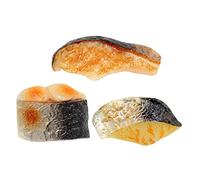 PartyKindom 3Pcs Seafood Simulation Models Realistic Imitation Fish Blocks for Shop Window Decor and Home Decoration Gentle Texture Design for Food Display and Fish