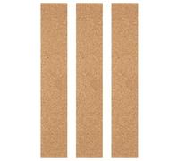 PartyKindom 3pcs Self Adhesive Cork Strips for Bulletin Boards for Photo Walls Office Supplies Memo Display Natural Cork Material