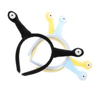 PartyKindom 3pcs Snail Plush Headband Cute Kawaii Hair Accessory for Women Girls Funny Eye Hair Hoop for Halloween Christmas Party
