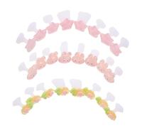 PartyKindom 3sets Toe Separators Nail Art Foot Finger Spacers Rabbit Sunflower Star Pattern Flexible Soft Silicone Toe Dividers for Women