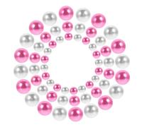 PartyKindom 400pcs Floating Fake Pearl Beads Vase Fillers No Simulated Pearls Pink White Mixed Elegant Water Vase Decor for Weddings Home DIY Crafts Random Color