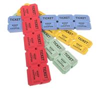 PartyKindom 400Pcs Raffle Ticket Vibrant Tickets for Events Lotteries Raffles and Door Prizes Easy to Use for Celebrations and Fun