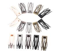 PartyKindom 40pcs Metal Hair Clips for Durable Snap Hairpins Black Gunmetal Rose Gold Antique Green and Antique Red Unique Decorative Hair Accessories for Fashion Hairstyles