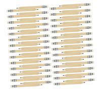 PartyKindom 40pcs Mini Wooden Pencils with Erasers Short Writing Pencils for Office Use Smooth Ergonomic Grip for Sketching and Note Taking