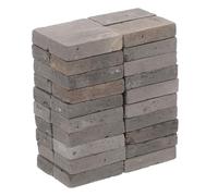 PartyKindom 40Pcs Miniature Bricks for Crafts Mini Bricks for Landscaping Dollhouse Decor Model Brick Wall Realistic Fake Brick Stones for Creative Projects