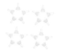 PartyKindom 40Pcs Silicone Pet Feeding Nipples Replacement Teats Soft Flexible Nursing Bottle Pacifiers for Bunny Chinchilla Rabbit Small Pet Feeder Accessories