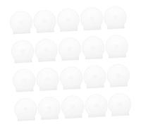 PartyKindom 40pcs Transparent CD Case Portable Clam Shell DVD Storage Box Compact Stackable Holder for Music Game Driver Discs Lightweight and Space Saving Design