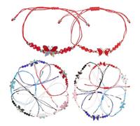 PartyKindom 48Pcs Butterfly Woven Crystal Beaded Accessories for Parties and Celebrations Bohemian Design
