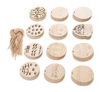 PartyKindom 48Pcs Unfinished Wooden Easter Egg Cutouts Blank Wood Crafts DIY Decor for Painting and Decorating Easter Festival Crafts Projects