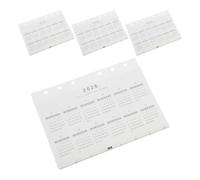 PartyKindom 4pcs 7-fold 2026 Planner Refills with 6 Holes, Accordion Style Daily Weekly Monthly Planner Inserts, Flexible Binder Compatibility, Paper Material for Academic and Work Use
