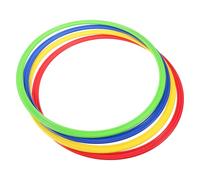 PartyKindom 4pcs Agility Rings for Football Training Durable Plastic Jumping Circles for Speed Agility Development Versatile Sports Training Equipment for Athletes Various Disciplines