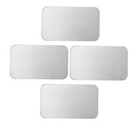 PartyKindom 4pcs Aluminium Cooling Mat for Pets Summer Ice Bed for Hamsters Rabbits Chinchillas and Animals Durable Easy to Clean for Pet Rest and Temperature Relief