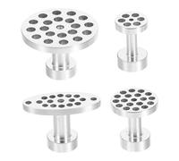 PartyKindom 4pcs Aluminum Alloy Kit with Slide Hammer Puller Heads Lightweight Body Dent Remover Tools for Professional Paintless Hail and Crease Fixing