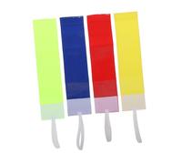 PartyKindom 4PCS Armbands for Captains Elastic Sports Armlets Yellow Red Blue Green for Team Activities Non Slip Design Reusable Comfortable Fit for Football Basketball Baseball and Hockey