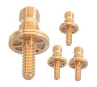 PartyKindom 4pcs Brass Cue Connector Screws for Pool Cue and Pool Stick with Enhanced Playing Comfort for Game Room Accessories and Competitive Matches