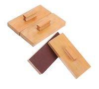 PartyKindom 4pcs Children's Wooden Sand Blocks: Percussion Instrument For Developing Hand-eye Coordination - Unique Sound For Music Learning And Playtime Fun