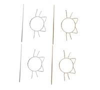 PartyKindom 4pcs Chinese Style Alloy Cat Hairpins for Women Hollow Artistic Cat Design Lightweight Hair Clips Durable Hair Decoration for Daily Wear and Parties