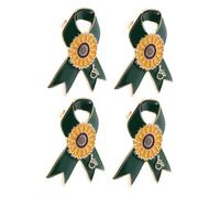 PartyKindom 4pcs Disability Awareness Badge Alloy Lapel Pins for Charity Events Volunteer Activities and Community Support