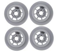 PartyKindom 4Pcs Dishwasher Wheels Lower Rack Replacement Sturdy Plastic Dishwasher Accessory Wheels Easy Install Parts