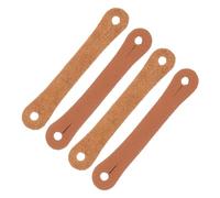 PartyKindom 4pcs Drum Stick Control Clips Leather Non-slip Auxiliary Tools Finger Grip Straps for 5a 7a Drumsticks Beginner Drummers Practice Aid Random Color