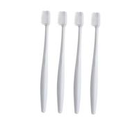 PartyKindom 4Pcs Eco Friendly Soft Bristle Toothbrush for Adults Bleeding Fine Hair Design with Ergonomic Handle Deep Cleaning for Sensitive Gums Stain Removal from Coffee and Tea Random Color